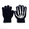 Knitting Gloves Skeleton Head Full Fingers Print Warm Breathable Slip Non Horror Gloves Boy Han W7Q4