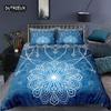 Роскошный 3D-принт «Темно-синяя мандала» для дома 2/3 предмета, удобный пододеяльник, наволочка, постельное белье, размер Queen и King, размер EU/US/AU