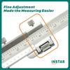 INSTAR Vernier Caliper Mono-Block Stainless Steel 150mm/6" DIN Standard 200mm/8" with Fine Adjustment 300mm/12"