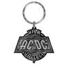 High Voltage Metal Keyring