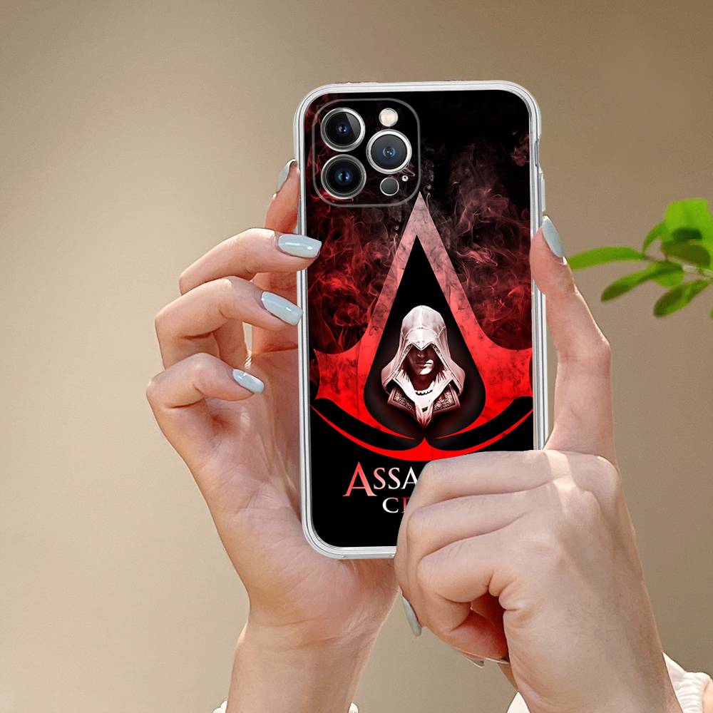 Прозрачный TPU Чехол для Телефона A-Assassin S-Creed Gaming Для IPhone 17 11 12 13 14 15 16 Pro Max 16 Plus Чехол