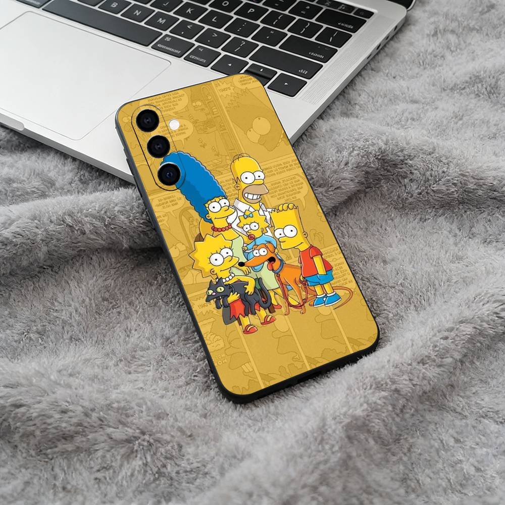 Симпсоны-Забавный Мультяшный Чехол Для Телефона Для Samsung Galaxy A73,A71 A72,A70,A53,A52,A51,Мягкий Силиконовый Черный Чехол