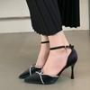 Женские летние сексуальные сандалии с острым носком, фирменный дизайн, женские сандалии 2024 года, элегантные туфли для офиса и пригородных поездок, туфли на шпильках Zapatillas Mu