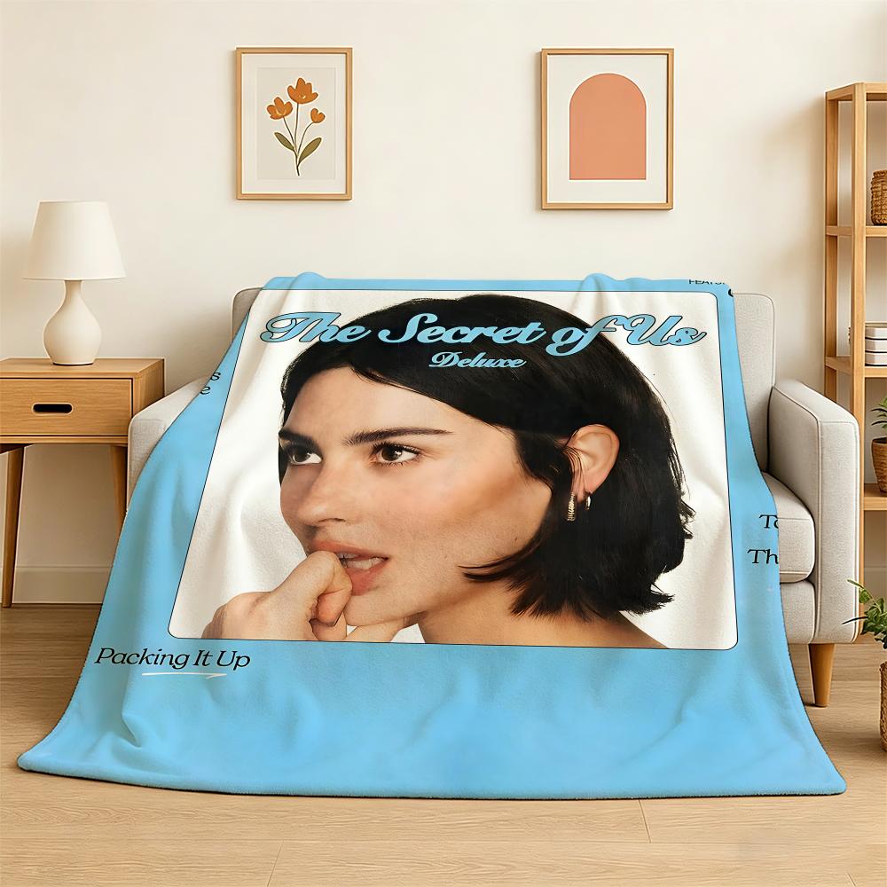 Singer G-Gracie Abrams Throw 240g Flannel Blanket Lightweight Soft Skin-friendly Summer Thin Throw Blanket