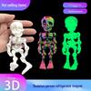 3D-печатный подвижный скелет - Магнит на холодильник - Модель для Хэллоуина