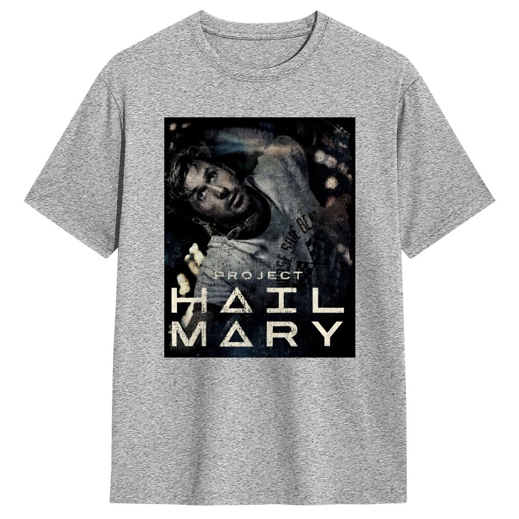 Men TShirts Project Hail Mary Amazing Cotton Tee Shirt Short Sleeve T Shirts Round Collar Clothes Printed
