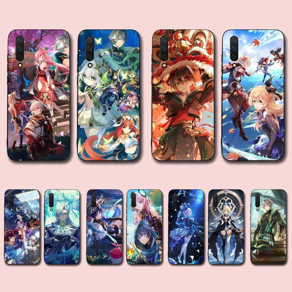 Genshin Impact Anime Phone Case For Xiaomi Mi 5X 8 9 10 11 12 Lite Pro 10T PocoX3pro PocoM3 Note 10 Pro Lite