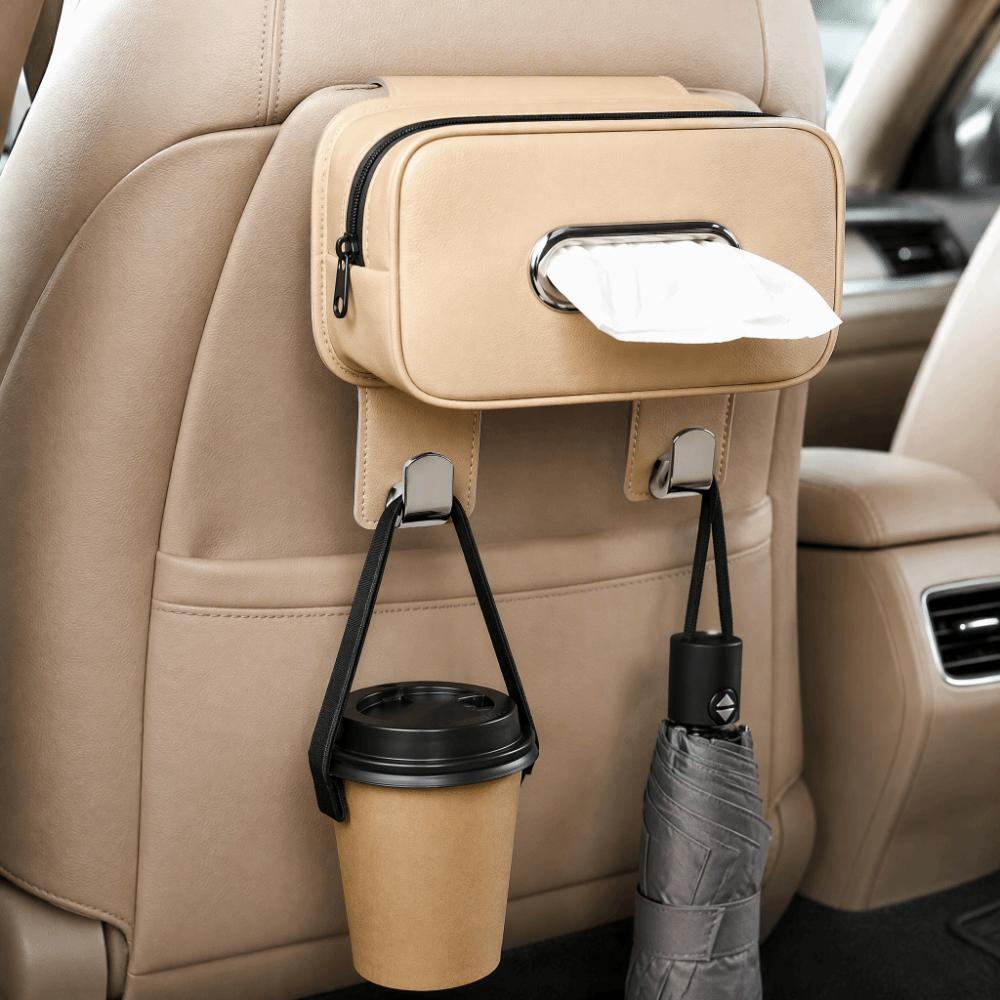 Durable Car Tissue Box Easy Install Tissue Holder Car Accessories Paper Towel Organizer Seat Back