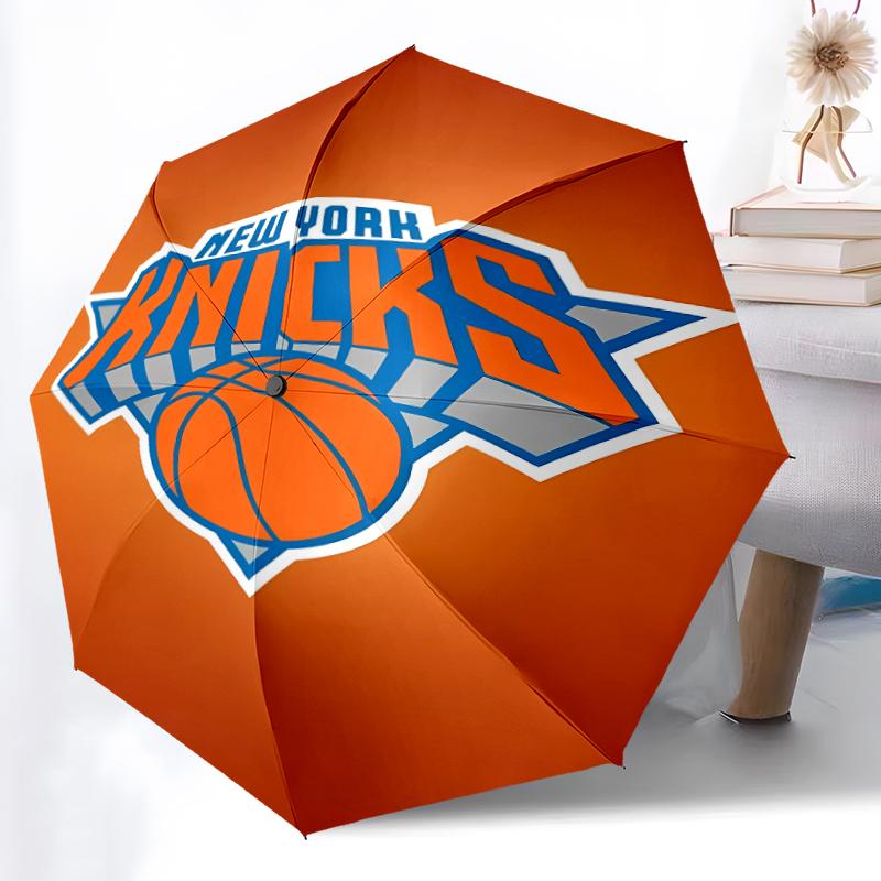 Складной зонт с принтом логотипа Knicks, для улицы, отдыха и путешествий, прочная ткань зонта, подарок на день рождения и праздник