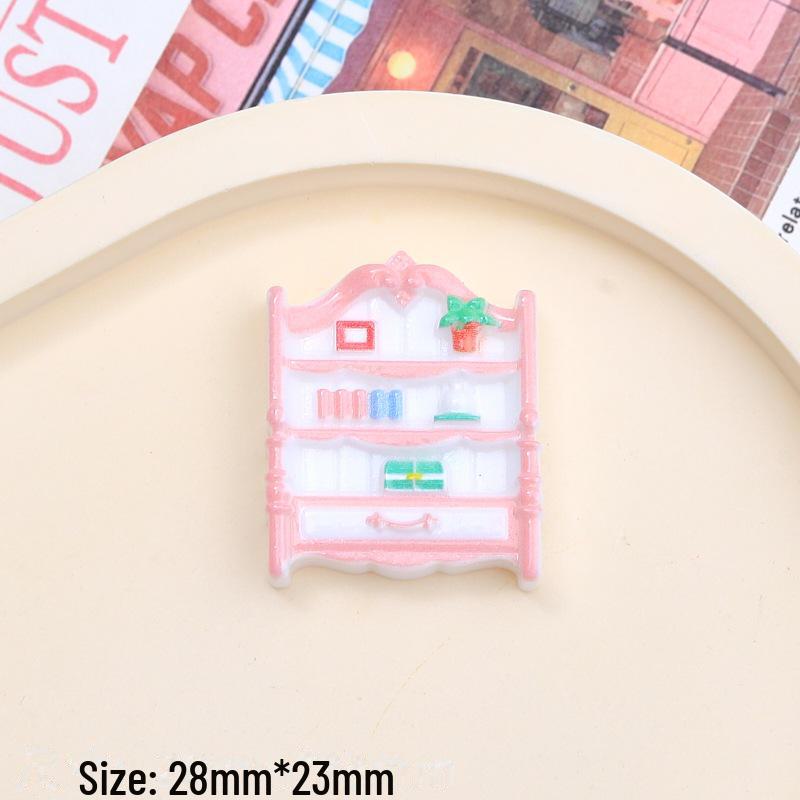 Аксессуары из цветной смолы: Сделай сам книжный шкаф с мультяшным рисунком, чехол для телефона с кремовым клеем, украшения из шпилек