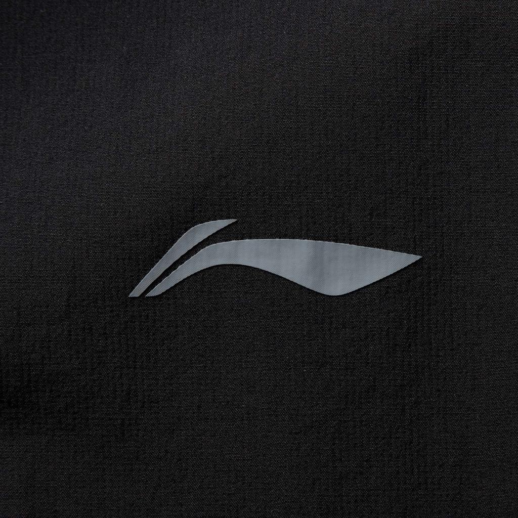 Li Ning Comfortable Simple Versatile Hooded Zipper Solid Color Sports Jacket Men Jackets Black AFDV675-6