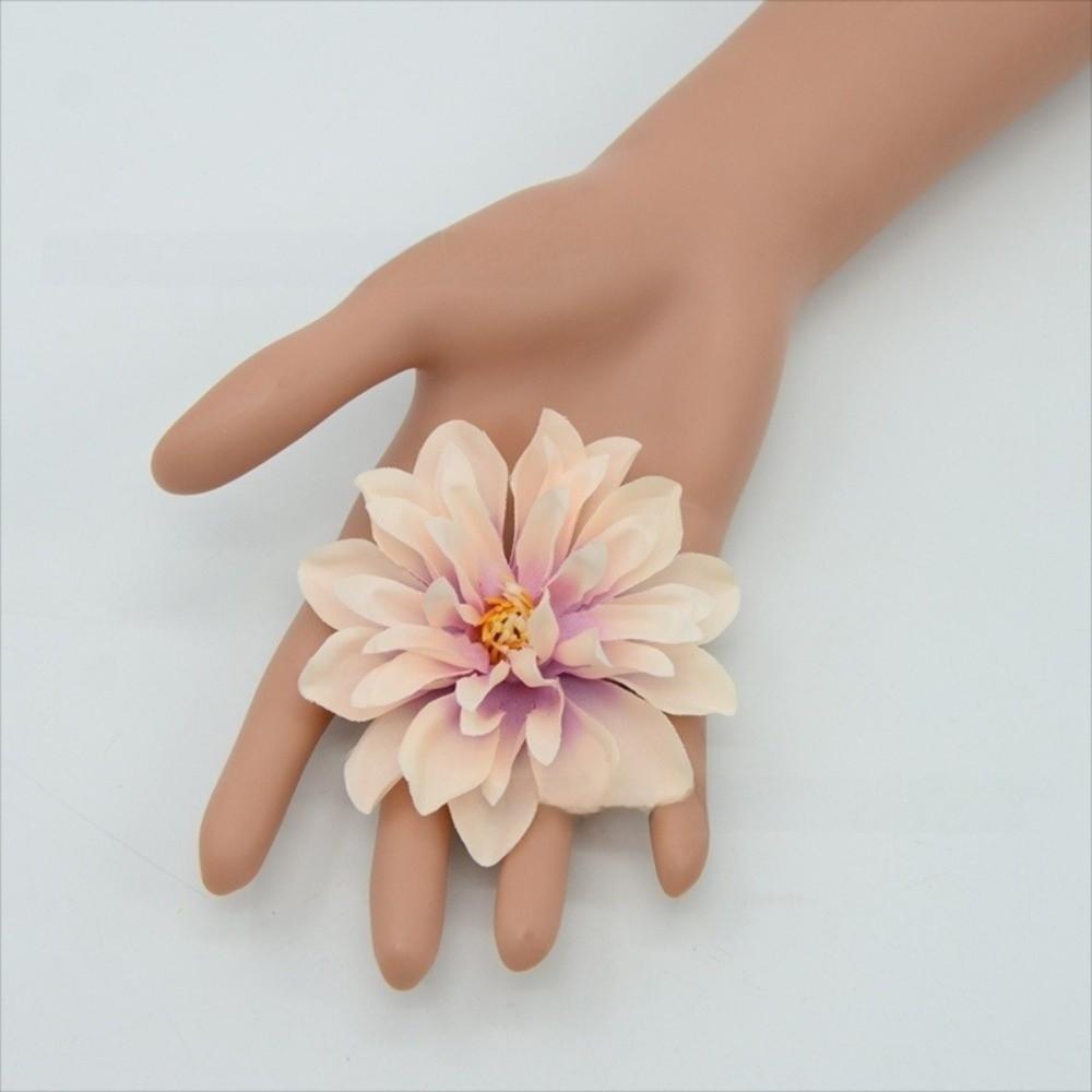 10pcs Satin Dahlia Silk Chrysanthemum Dahlia Fake Flower Brooch Accessories Hair Accessories