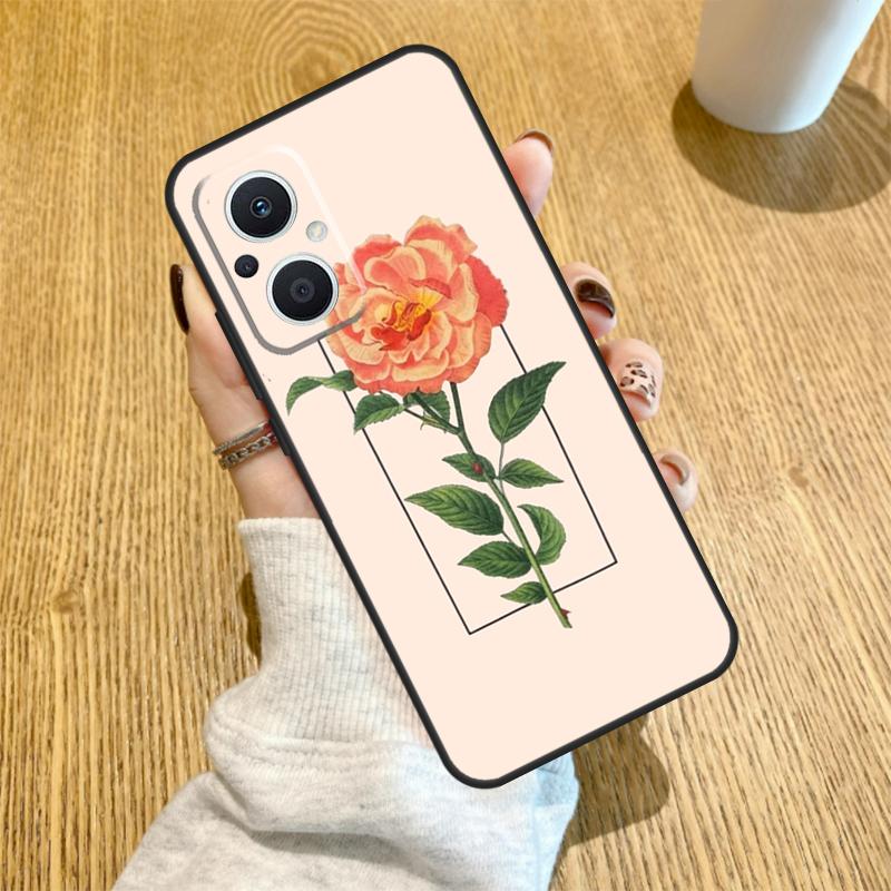 Эстетичный Цветочный Чехол Для OPPO Reno 7 8 Lite 14 F 13F 12F 11F 13 12 11 10 Pro OPPO Find X9 X8 X6 X5 Pro Чехол