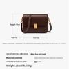 Leather Bag Women's Bag Crossbody Bag Women's Commuter Shoulder Tofu Bag Small Square Bag Cowhide Bag