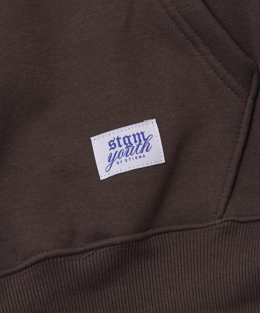 [Stgm Youth] Толстовка Tiger Crop Hoodie Brn