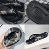 Men's slippers 2025 summer new fashion trend outer wear flip-flops one pedal shit feeling casual beach shoes