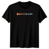 Space Solar System Planets Mens T-Shirt Celestial Graphic Tee