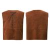 Kids Boy Girl Medieval Vest Lace Up Steampunk Renaissance Waistcoat Top Halloween Costume