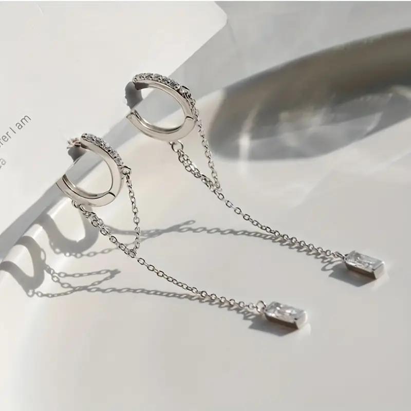 Модные серьги-подвески в виде серебристых кисточек, изысканные украшения, идеальный подарок на день рождения для девочек