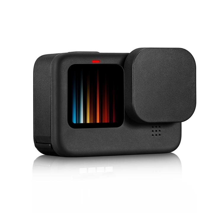 PULUZ для GoPro HERO12 Black /11 Black /10 Black /9 Black Мягкий ТПУ Резиновый Устойчивый к царапинам Защитный Колпачок Крышка для Объектива Камеры(черный)