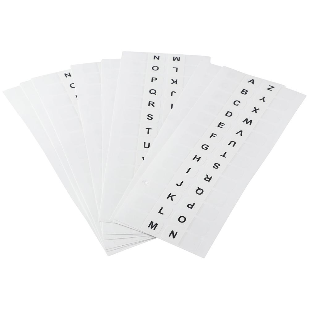 A-Z Sticky Tabs White Book Tabs 8 sheet Index Tabs Notebooks