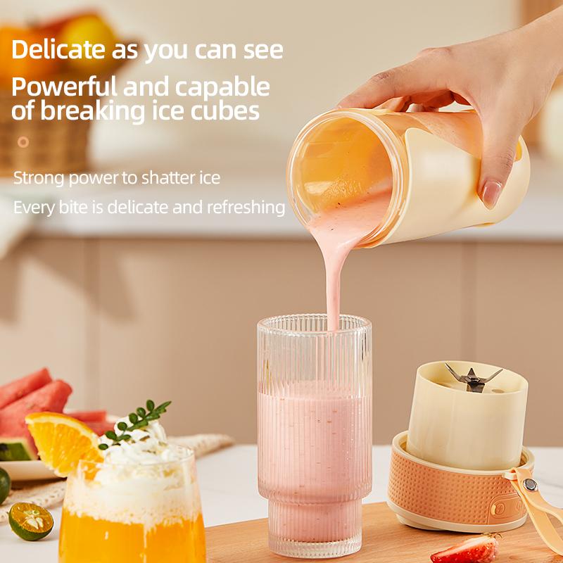 Новые 450 мл портативные электрические соковыжималки для фруктов с соломинкой, домашние USB-перезаряжаемые смузи-машины, блендеры, соломенные чашки, бутылки для блендера