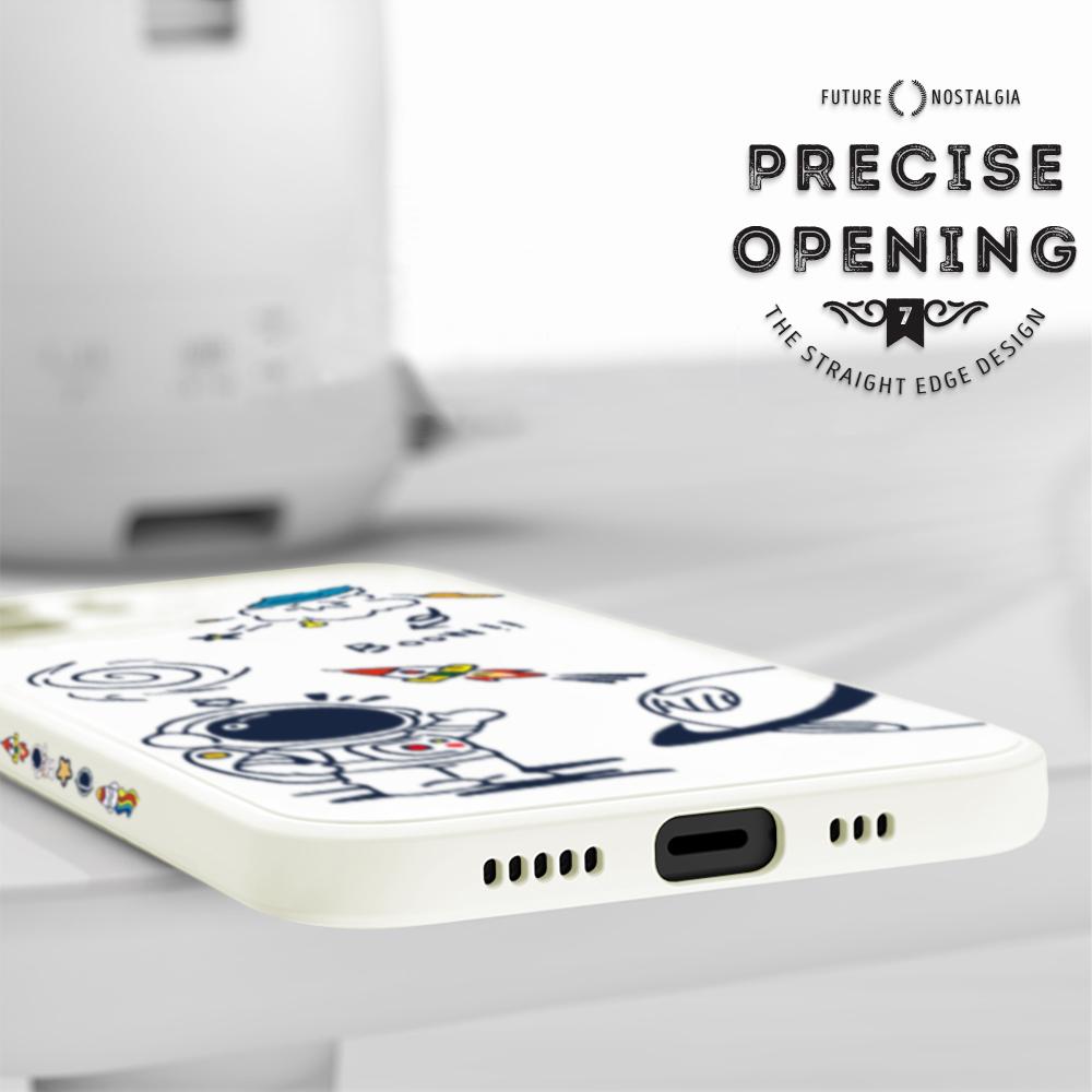 Чехол для телефона с мультяшным красочным узором, квадратный, жидкий силикон, TPU, полное покрытие камеры, противоударный защитный чехол для Samsung Infinix Tecno