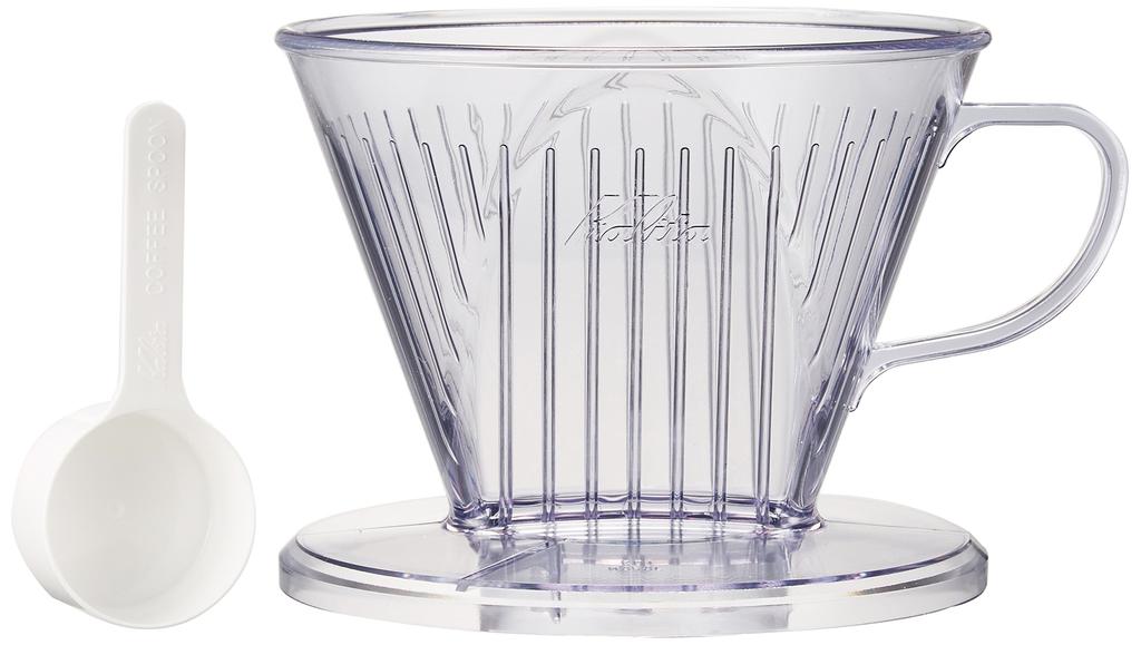 Kalita Kalita Wide Brim Type Coffee Dripper for 4 To 7 People Clear Plastic Drip Equipment Stylish Camping Outdoor Coffee Shop Antique Wedding Gift