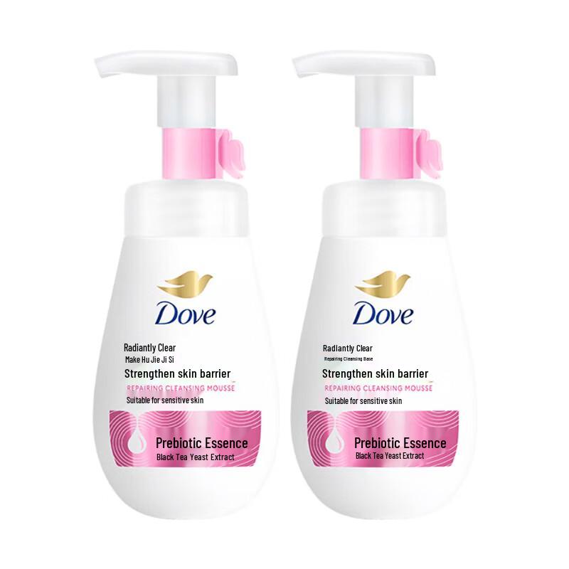 DOVE Успокаивающая восстанавливающая пенка для умывания лица (2x160мл)