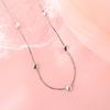 Five Love Necklaces, Minimalist Design, Heart-To-Heart Collarbone Chain, French Casual Style Three-Dimensional Heart-Shaped Neck Chain.