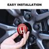 Для Honda 56 мм Наклейки с логотипом на центральную заглушку колесного диска Автомобильный стайлинг Эмблема на диск Для Honda Mugen Power TypeR Accord FIT HRV CRV Odys
