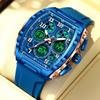 FOXBOX Barrel-Shaped Multifunction Digital Sports Watch with Alarm & Waterproof Features
