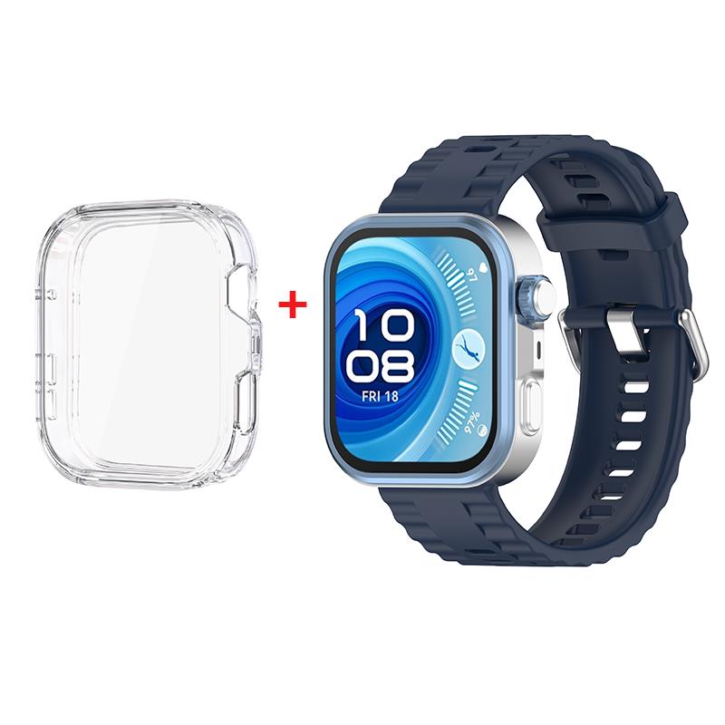 TPU Case+strap for Huawei Watch Fit 4 Pro SmartWatch Silicone Strap soft Cover for Huawei Watch Fit 4 Protective Accessories 7