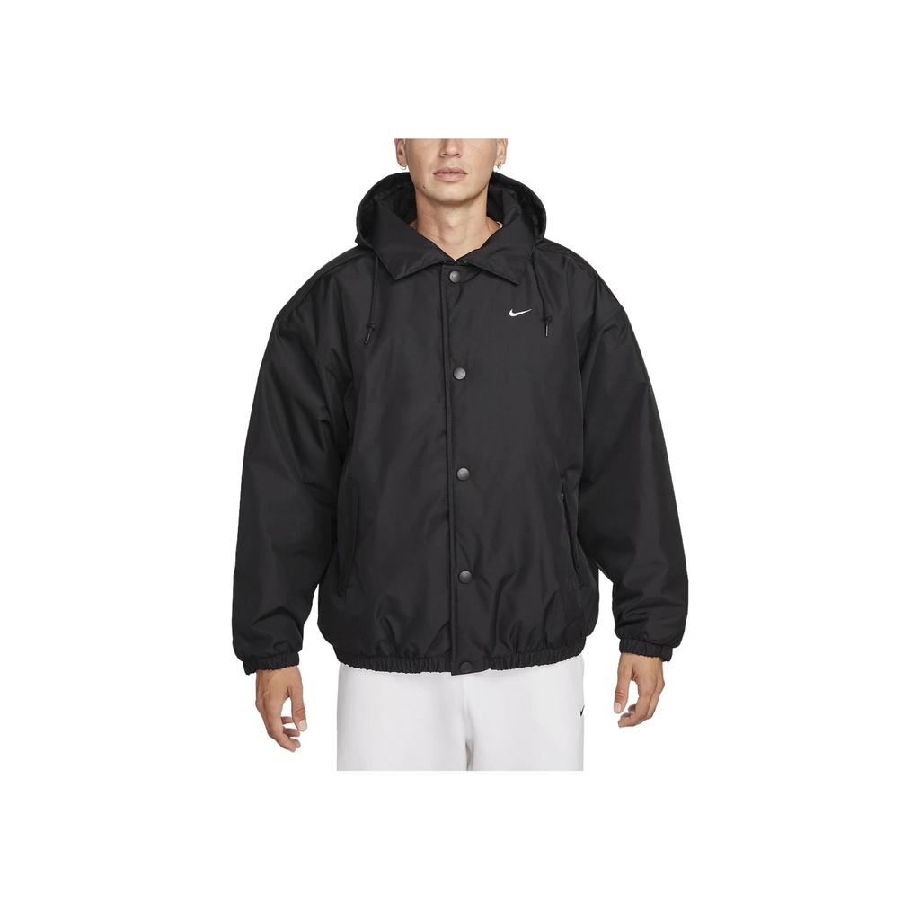 Nike Спортивная одежда Solo Swoosh Plain Polo Повседневная куртка Мужская верхняя одежда Черный FB7852-010
