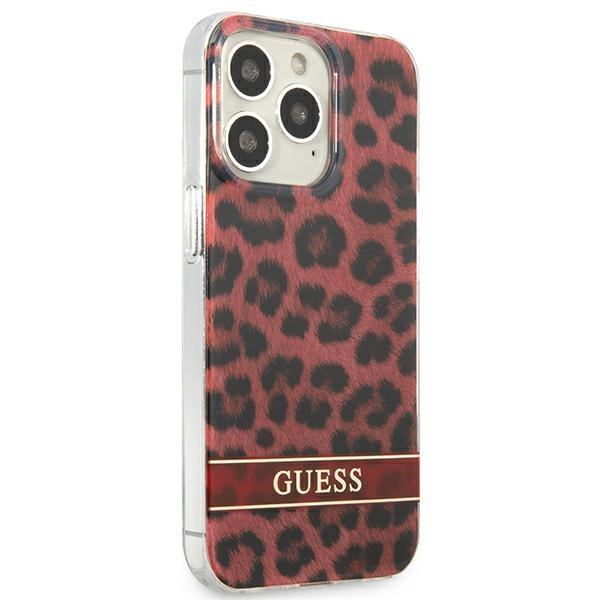 Guess Guhcp13Lhsleor Iphone 13 Pro / 13 6,1 Czerwony/Red Hardcase Leopard