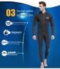 Men's 5mm Thick Wetsuit Jacket for Winter Surfing, Swimming, and Snorkeling.