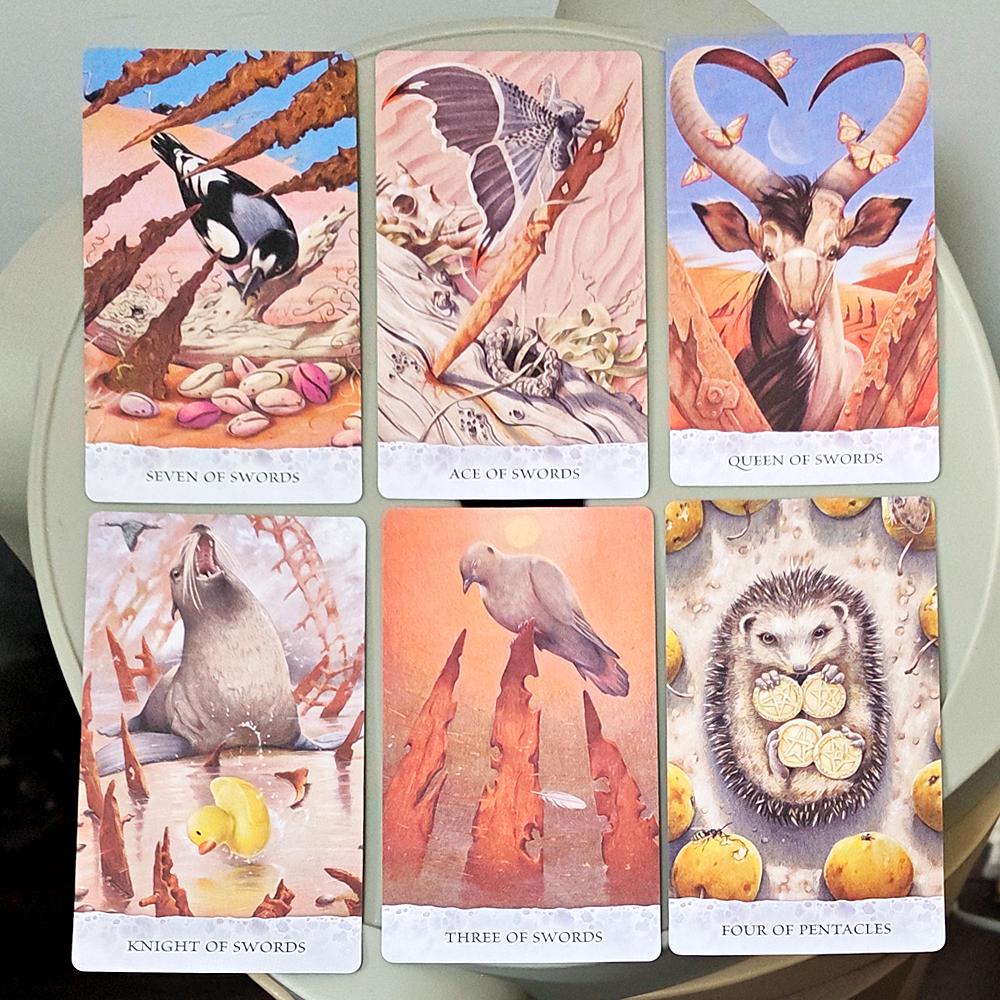 Tarot of Tides: The Adventures of A Duck Named Bob ― Unique 78-Card Tarot Deck 12*7cm in Rigid Box - Double-embossed Cardstock