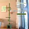 Cactus Cat Tree & Bed: All-in-One Christmas Tree, Scratching Post, and Toy Sky Pillar for Cats.