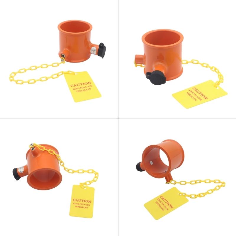 Надежный стопорный штифт, алюминиевое устройство безопасности прицепа, устойчивый к атмосферным воздействиям замок, простая установка для прицепов, автофургонов