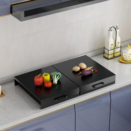 Gas Stove Cover Board with Handle Waterproof Heat-Resistant Easy To Clean Electric Stove Burner Cover Protector