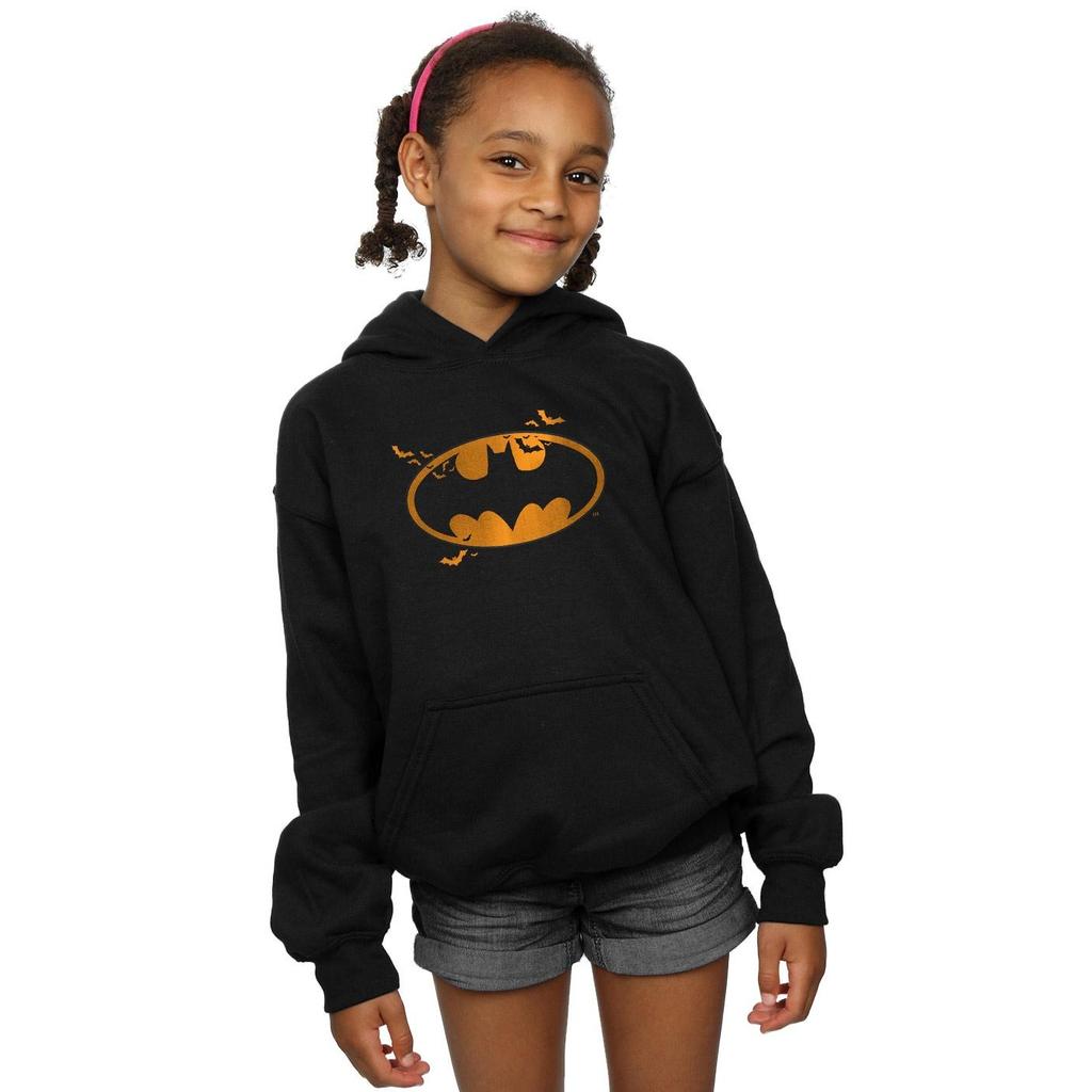 DC Comics Толстовка с капюшоном для девочек с логотипом Batman Halloween