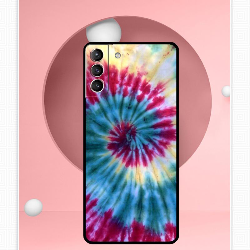 Trippy Tie Dye Hippie Art Case For Samsung Galaxy S22 S23 S24 Ultra Note 20 10 S8 S9 S10 Plus S21 S20 FE Soft Cover