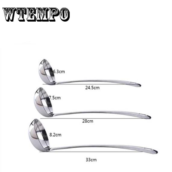 Ложка для супа из нержавеющей стали, круглая ложка-дуршлаг