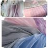 Water Ripple Hanfu Fabric 1m Crepe Gauze Tulle Elegant Organza Fabric  Wedding Decorative