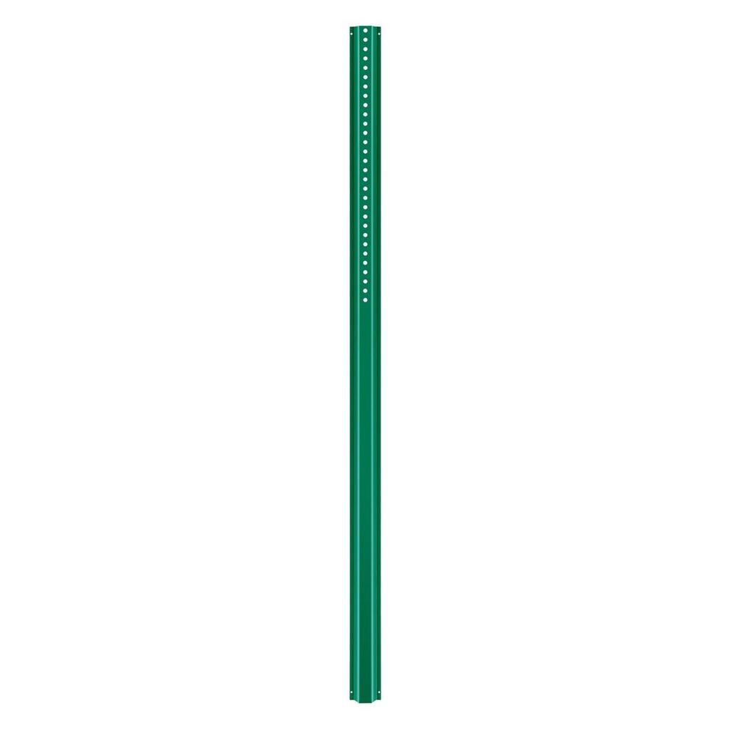 Cast Iron Sign Post 6ft Fixed U-Channel Heavy Duty Post Sign Holder Green