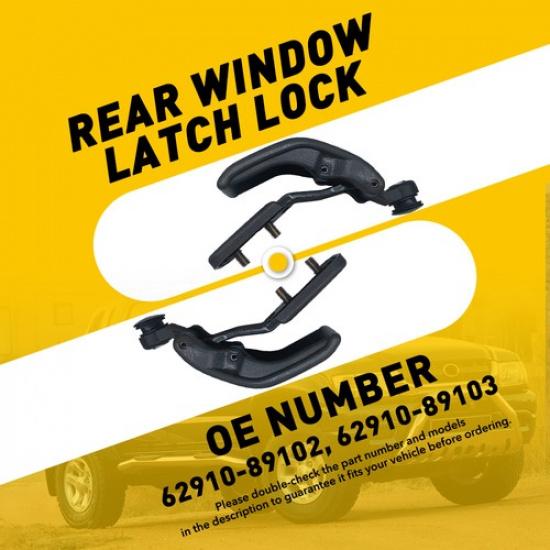 2Pcs Rear Quarter Window Lock Latch For Toyota Tacoma T100 Hilux 1989-2000 1990