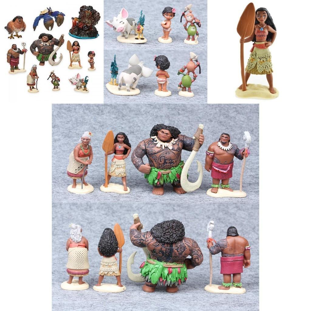 Charming 10pcs Moana Doll Collection Adorable Pvc Action Figures Perfect For Kids Gifts
