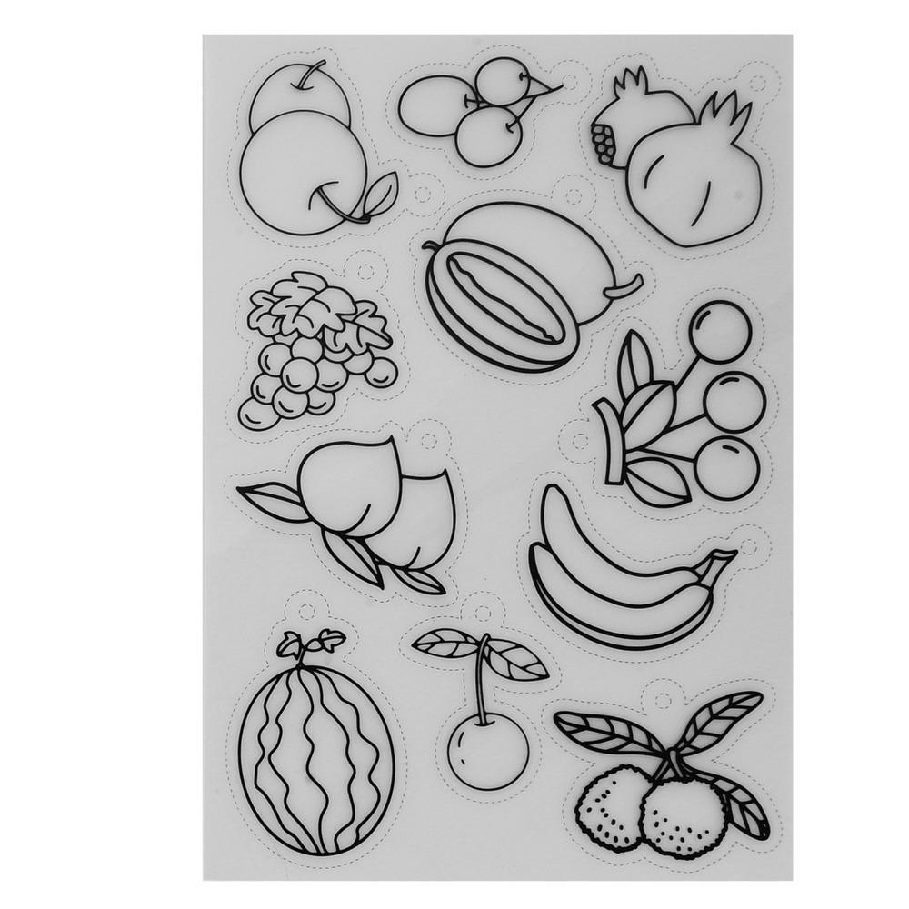 8pcs BOPS Shrinky Art Paper Fruit Vegetable Pattern Shrink Plastic Sheets  Key Chains Decorations