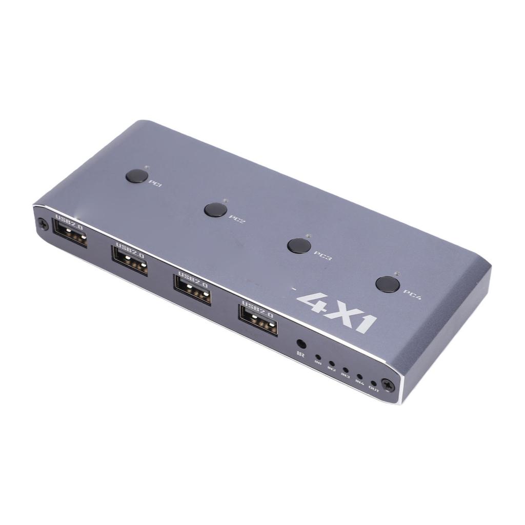 HD USB2.0 KVM-переключатель 4K 60 Гц HD Multimedia Interface Переключатель для 4 компьютеров, общий 4K 60 Гц монитор, 4 USB-устройства
