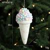 Новый подвеска-мороженое из пены, разноцветный DIY-декор, рождественский подвеска из смолы, украшение для рождественской елки, новогодний праздник